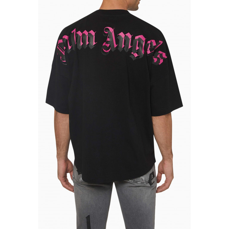 Palm Angels - Double Logo T-shirt in Cotton