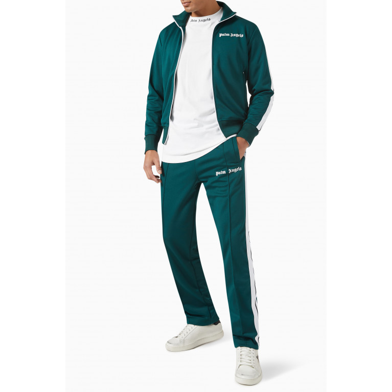 Palm Angels - Classic Logo Track Jacket in Nylon Green