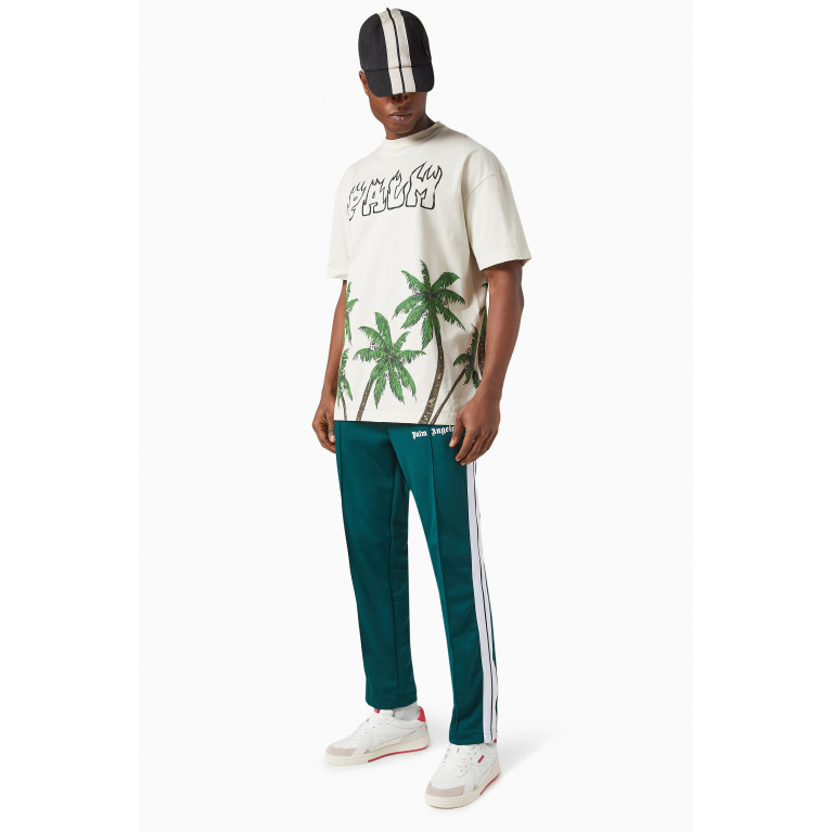 Palm Angels - Classic Logo Track Pants in Technical Fabric Green