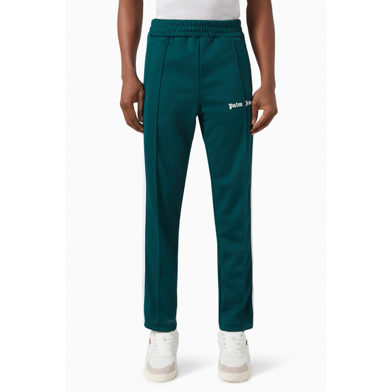 Palm Angels - Classic Logo Track Pants in Technical Fabric Green