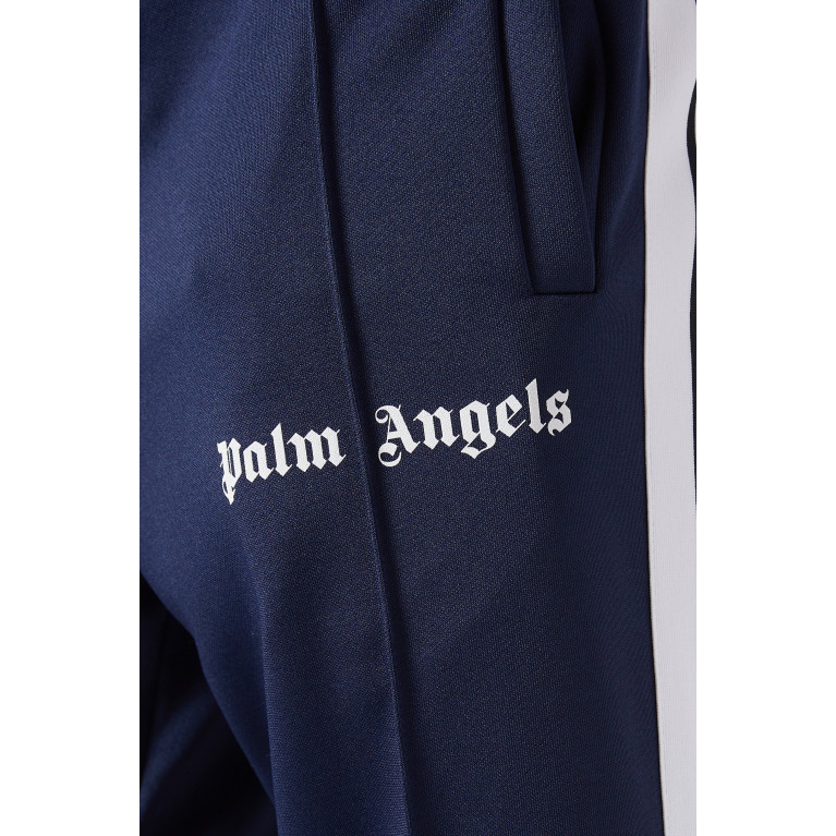 Palm Angels - Classic Logo Track Pants in Technical Fabric Blue