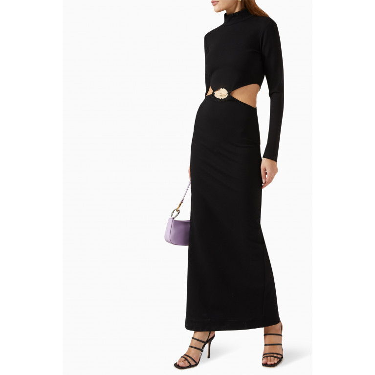 Staud - Arlette Cut-out Maxi Dress in Rayon Blend