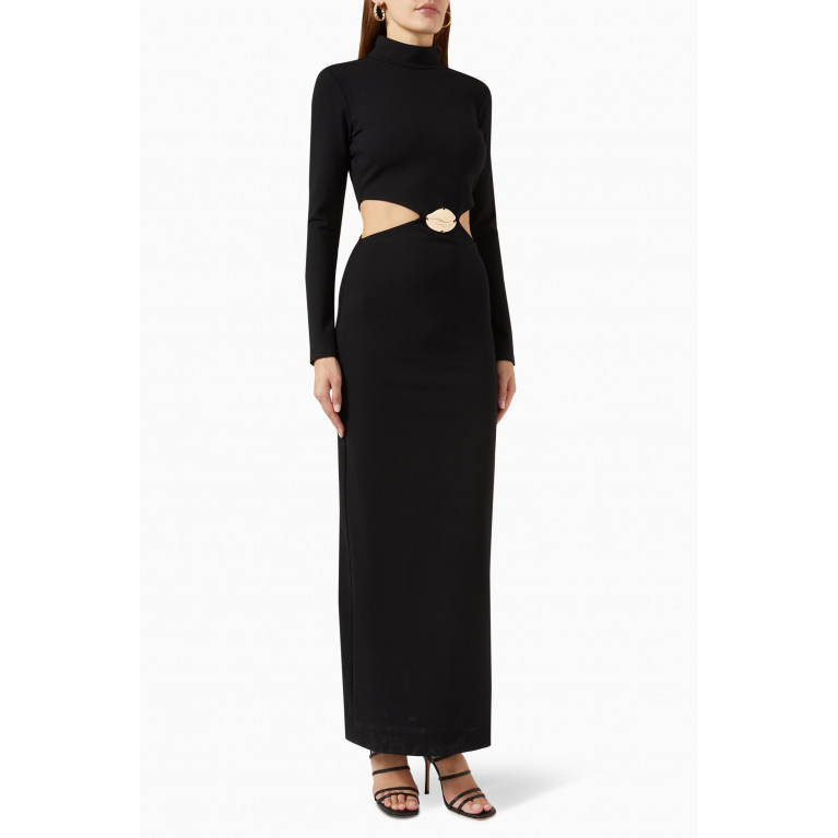 Staud - Arlette Cut-out Maxi Dress in Rayon Blend