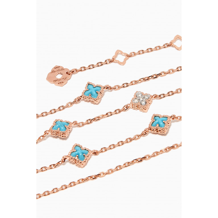 LaBella - Sharazad Jasmin Diamond Necklace in 18kt Rose Gold