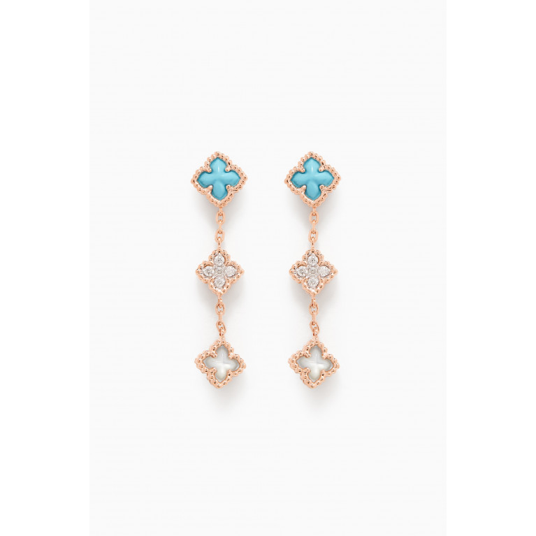 LaBella - Sharazad Jasmin Diamond Drop Earrings in 18kt Rose Gold