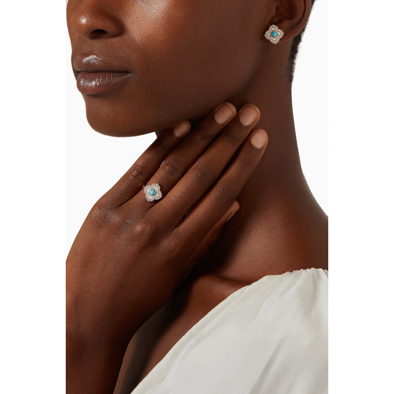 LaBella - Sharazad Jasmin Stud Earrings in 18kt Rose Gold