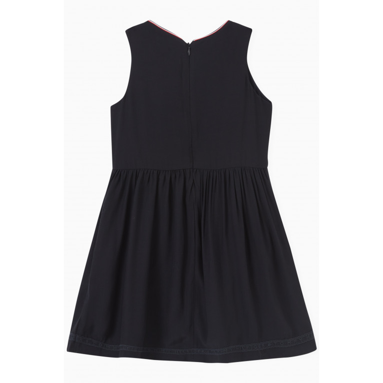 Tommy Hilfiger - Lace Tape Dress in Viscose Blue