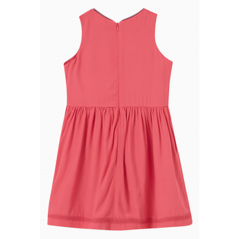 Tommy Hilfiger - Lace Tape Dress in Viscose Pink