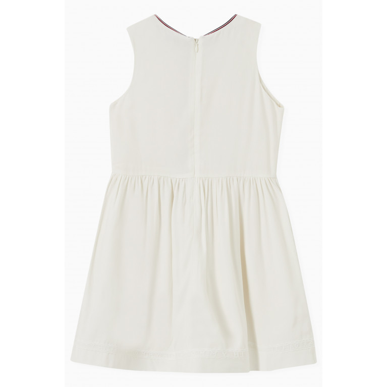 Tommy Hilfiger - Lace Tape Dress in Viscose White