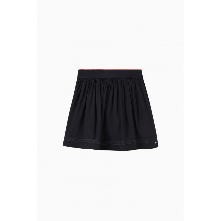 Tommy Hilfiger - Lace Tape Skirt in Viscose Blue