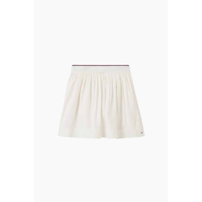 Tommy Hilfiger - Lace Tape Skirt in Viscose White