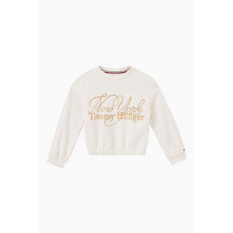 Tommy Hilfiger - Script Sweatshirt in Cotton White