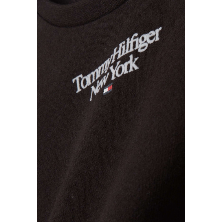 Tommy Hilfiger - Logo T-shirt in Cotton Jersey Black