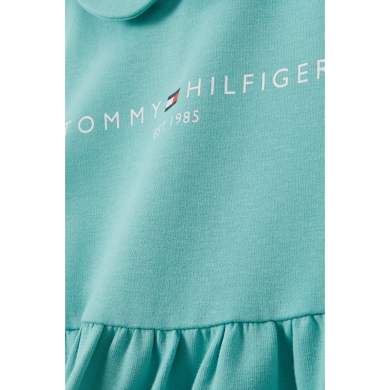 Tommy Hilfiger - Essential Logo Dress in Organic Cotton Blue