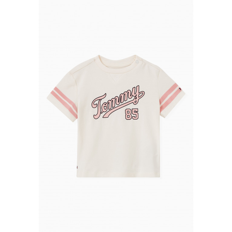 Tommy Hilfiger - Logo T-shirt in Cotton Pink