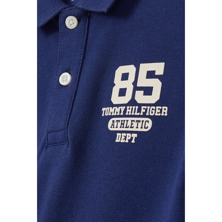 Tommy Hilfiger - Logo Polo Shirt in Cotton Blue