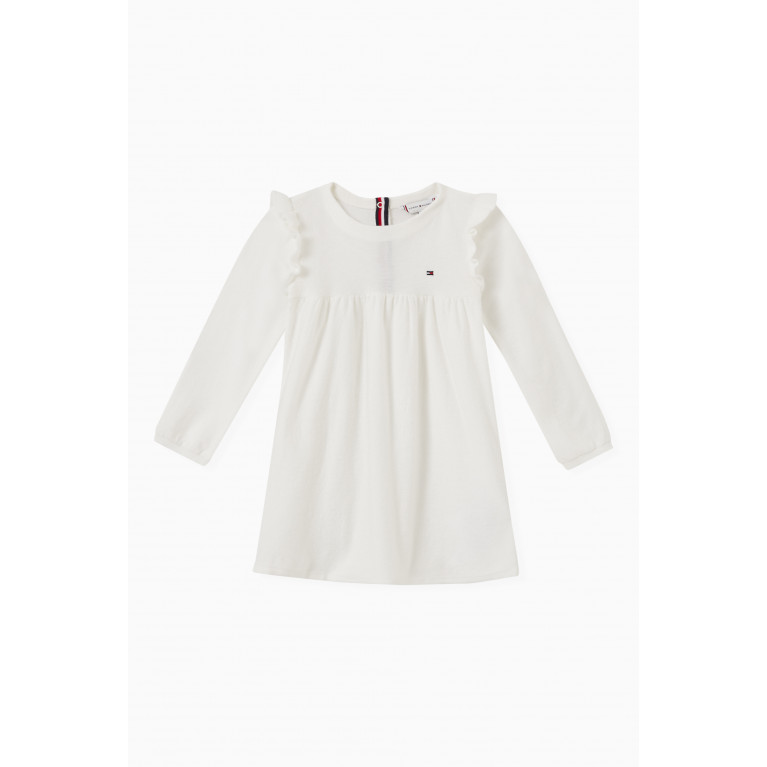 Tommy Hilfiger - Ruffled Logo Dress in Cotton