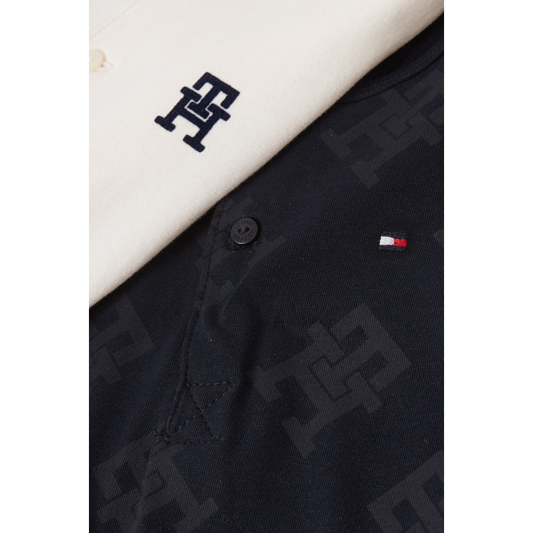 Tommy Hilfiger - Logo Bodysuit in Cotton, Set of 2 Multicolour
