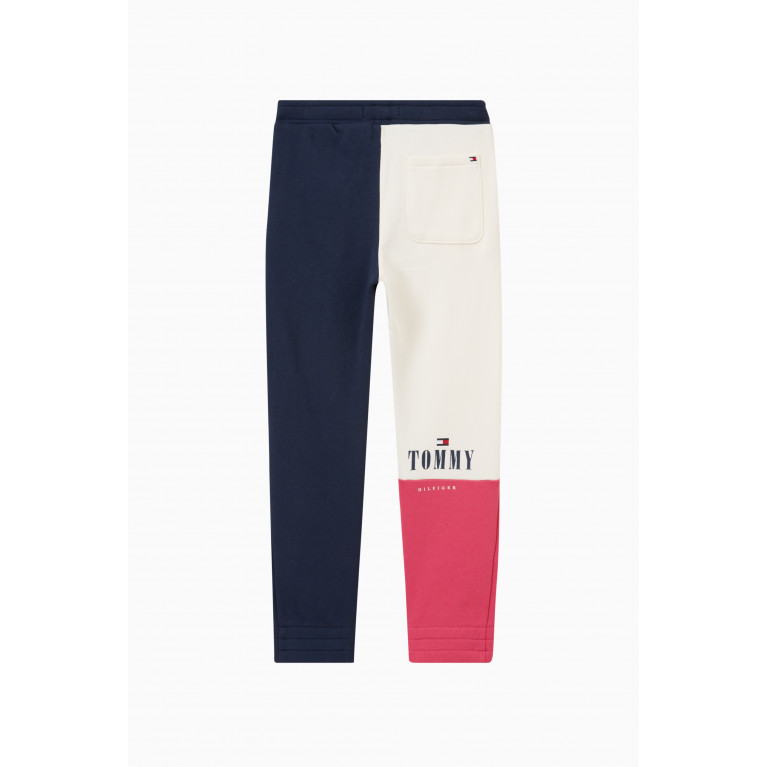Tommy Hilfiger - Colour-block Logo Sweatpants in Cotton