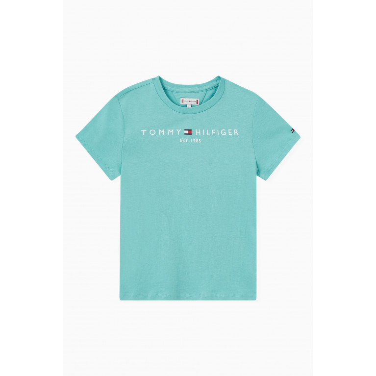 Tommy Hilfiger - Essential Logo T-shirt in Cotton Blue