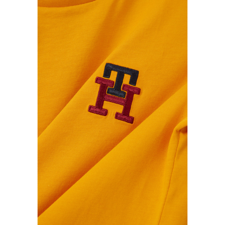 Tommy Hilfiger - Monogram T-shirt in Organic Cotton Yellow