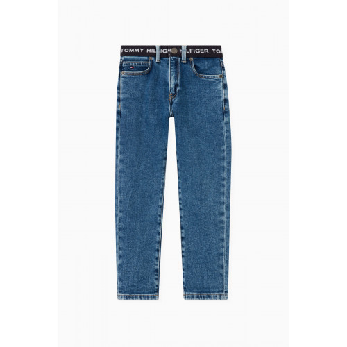 Tommy Hilfiger - Logo Tape Jeans in Cotton-blend Denim