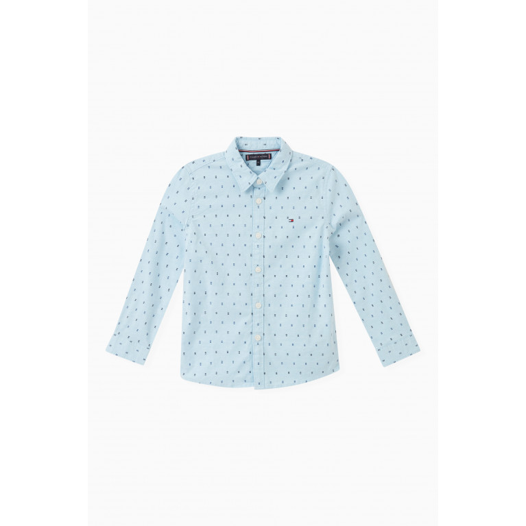 Tommy Hilfiger - Oxford Shirt in Cotton Blue