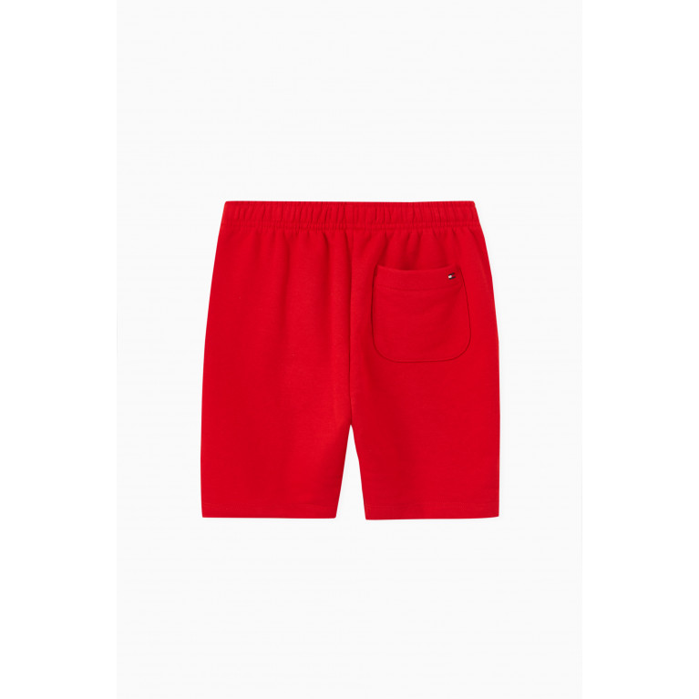 Tommy Hilfiger - Logo Shorts in Cotton-blend Red