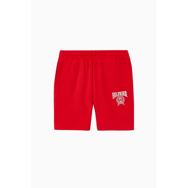 Tommy Hilfiger - Logo Shorts in Cotton-blend Red