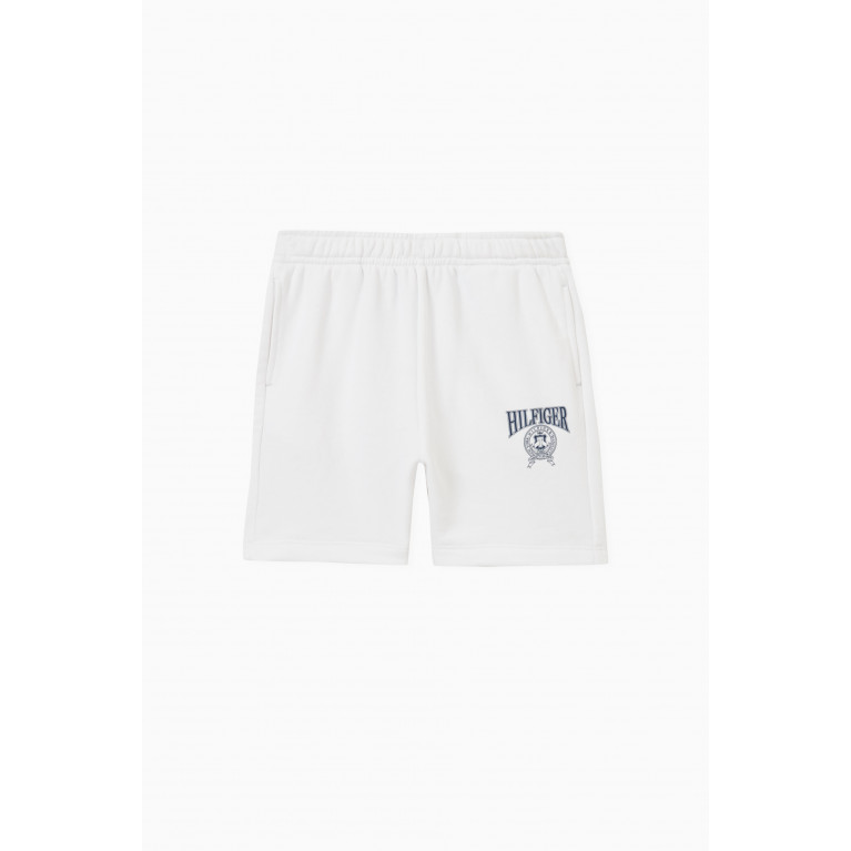 Tommy Hilfiger - Logo Shorts in Cotton-blend White