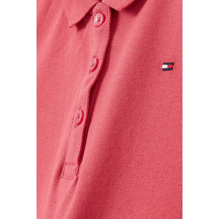 Tommy Hilfiger - Logo Polo Dress in Cotton Pink