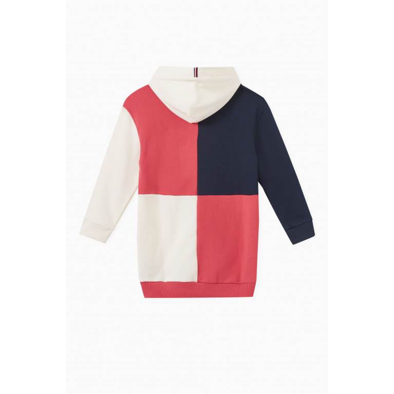 Tommy Hilfiger - Colour-block Hoodie Dress in Organic Cotton