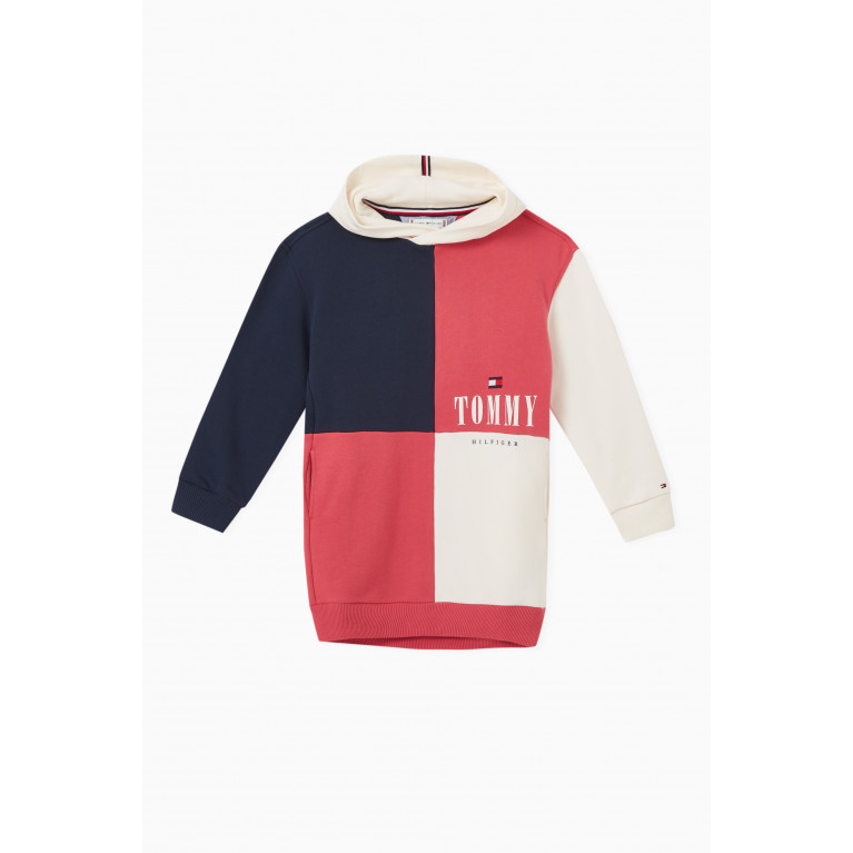 Tommy Hilfiger - Colour-block Hoodie Dress in Organic Cotton
