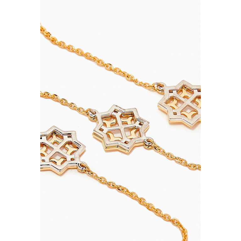 Damas - Al Qasr Star Bracelet in 18kt White & Yellow Gold