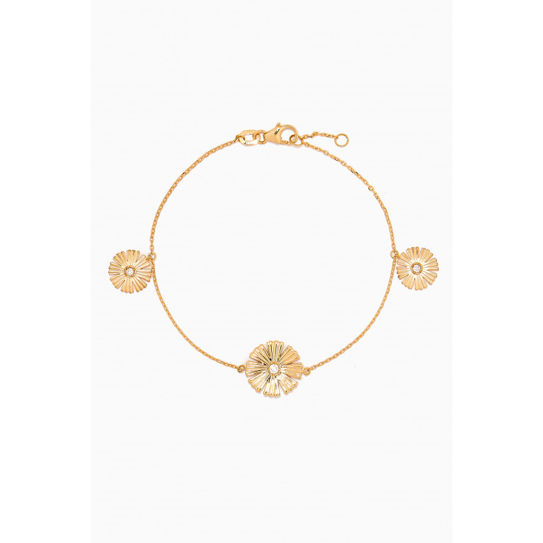 Damas - Farfasha SunKiss Diamond & Mother of Pearl Bracelet in 18kt Gold