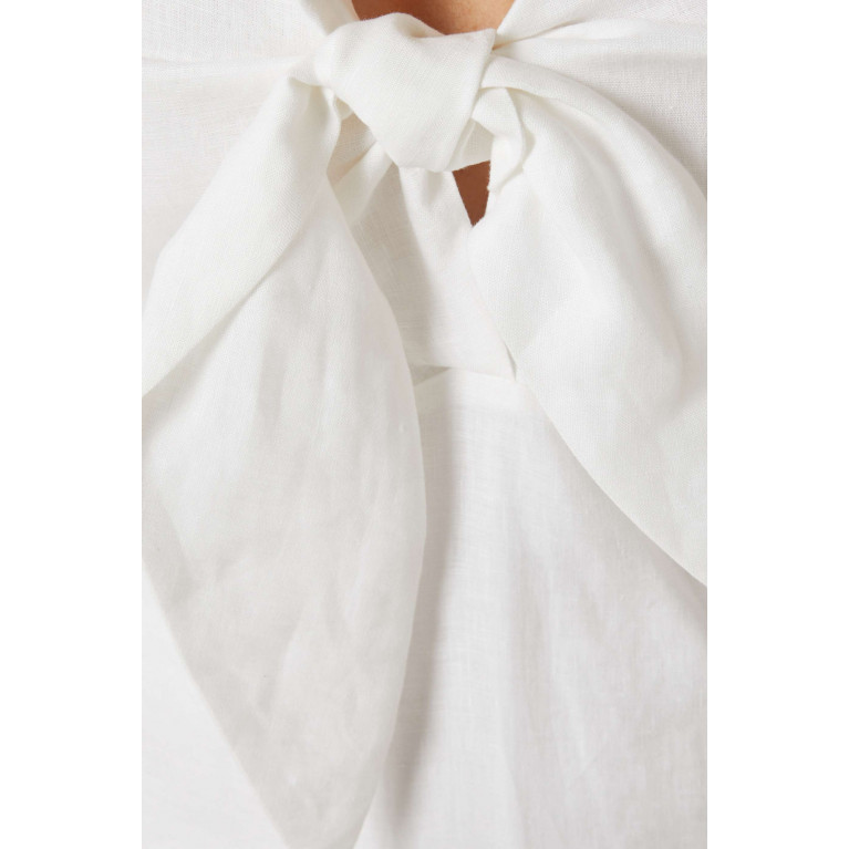 No Pise La Grama - Marea Dress in Linen White