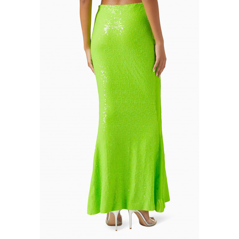 Norma Kamali - Obie Maxi Skirt in Sequins