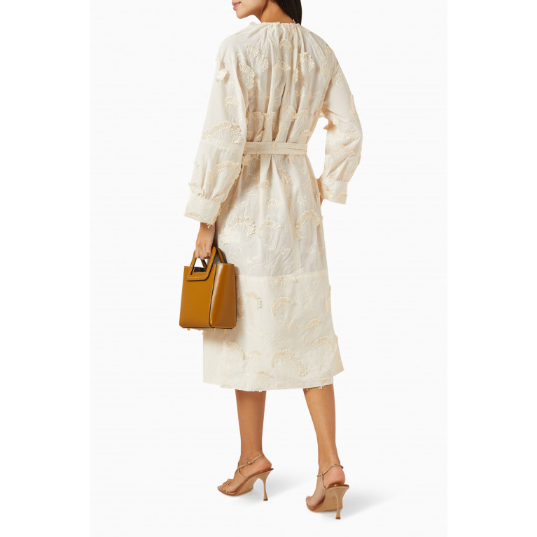 Day Birger et Mikkelsen - Astrid Midi Dress in Cotton-blend