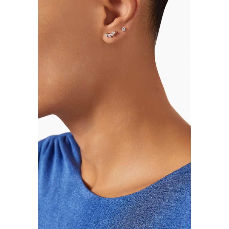 LaBella - Diamond Single Ear Piercing in 18kt White Gold