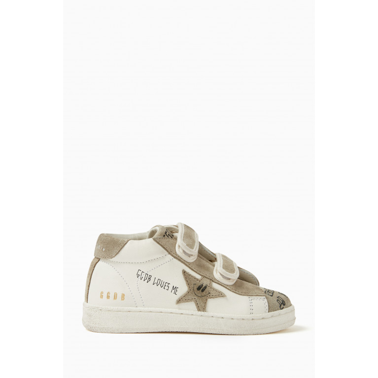 Golden Goose Deluxe Brand - June Journey Print Sneakers in Suede and Nappa Leather