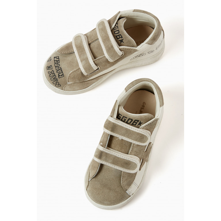 Golden Goose Deluxe Brand - June Journey Print Sneakers in Suede and Nappa Leather