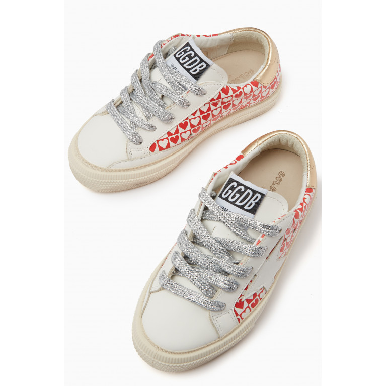 Golden Goose Deluxe Brand - May Hearts Sneakers in Leather