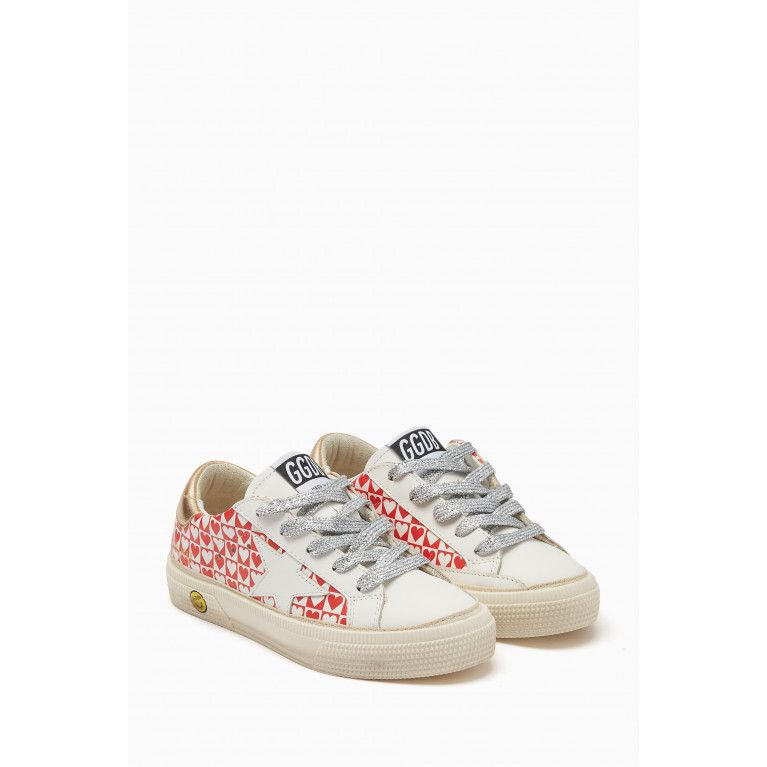 Golden Goose Deluxe Brand - May Hearts Sneakers in Leather