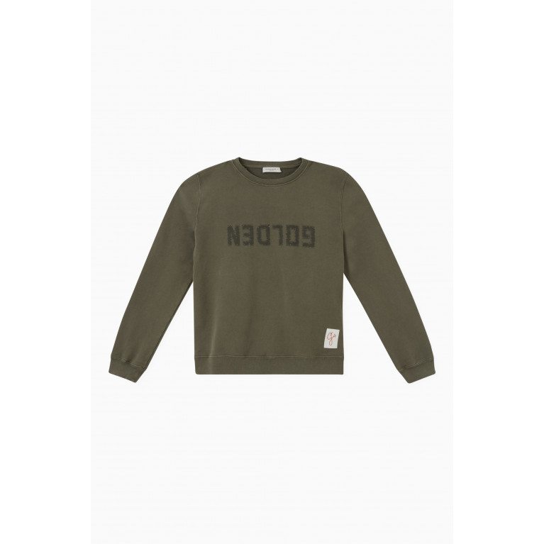 Golden Goose Deluxe Brand - Distressed Logo Sweatshirt in Cotton