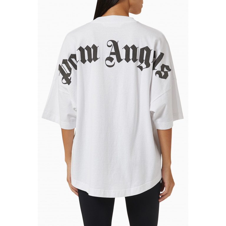 Palm Angels - Classic Logo Oversized T-shirt in Cotton Jersey