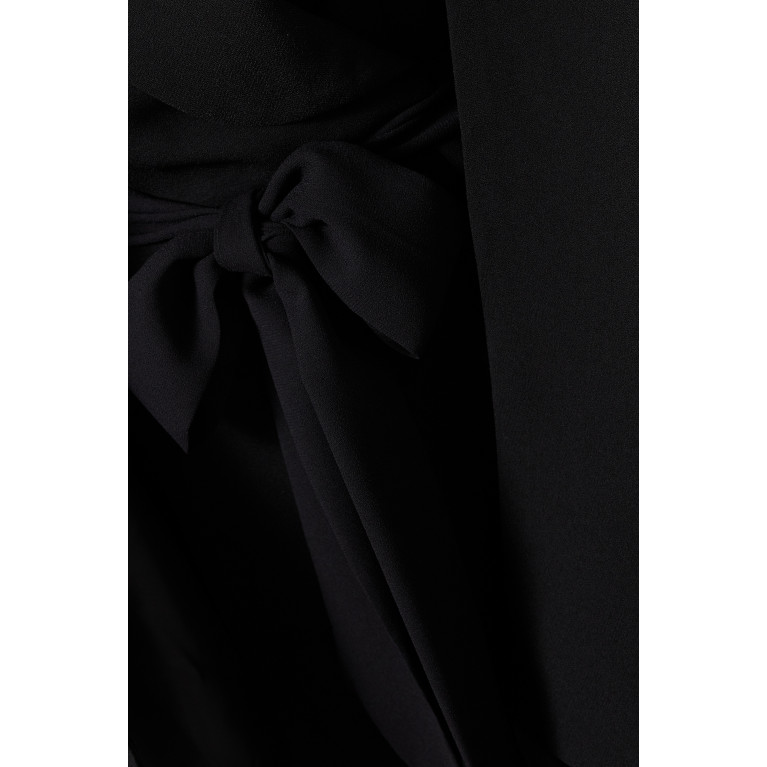 Mimya - Belted Jumpsuit in Crepe Black