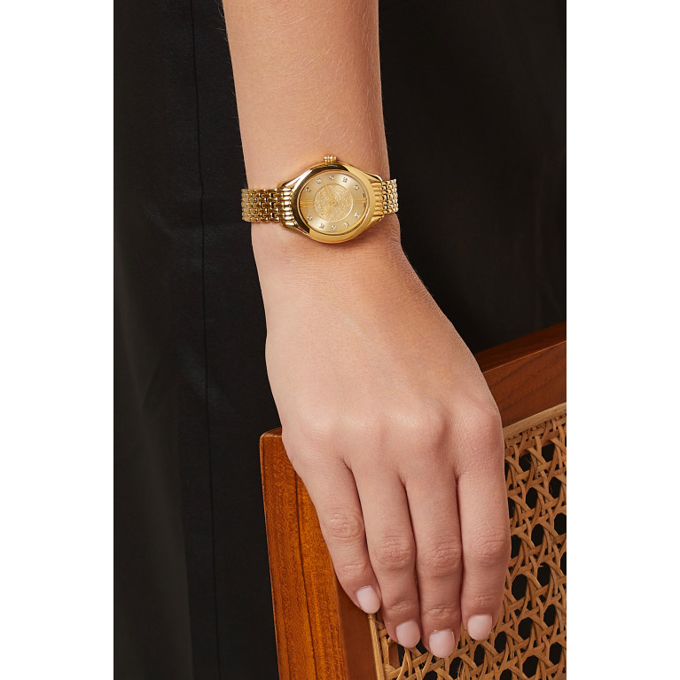 Elie Saab - Mystere D'Elie Elegance Swiss Diamond Gold-plated Watch, 28mm