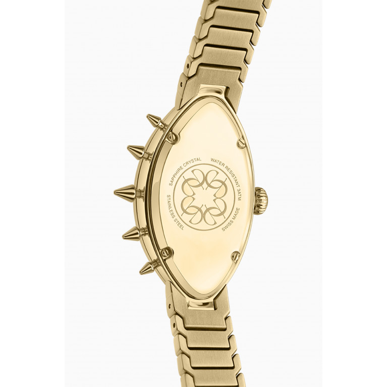 Elie Saab - Eayan Pure Swiss Diamond Gold-plated Watch, 23x40mm