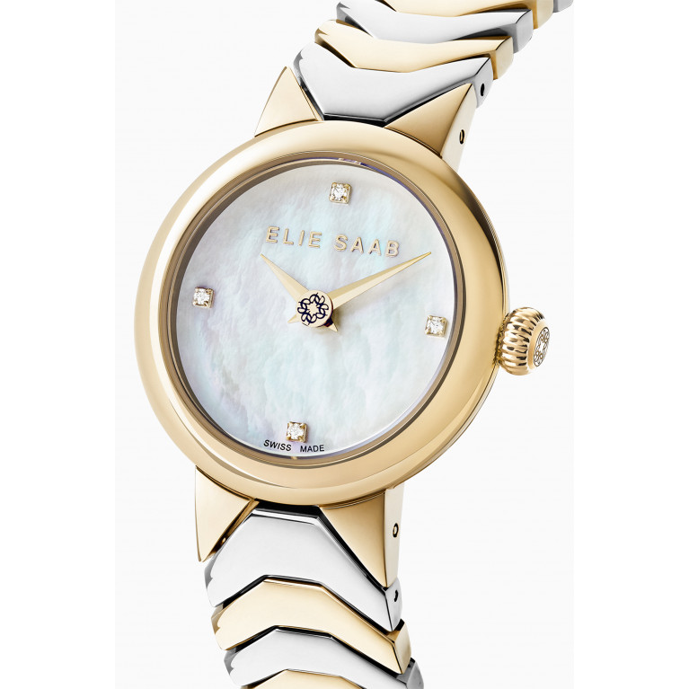 Elie Saab - Idylle Swiss Mini Yellow Gold-plated Stainless Steel Watch, 27mm