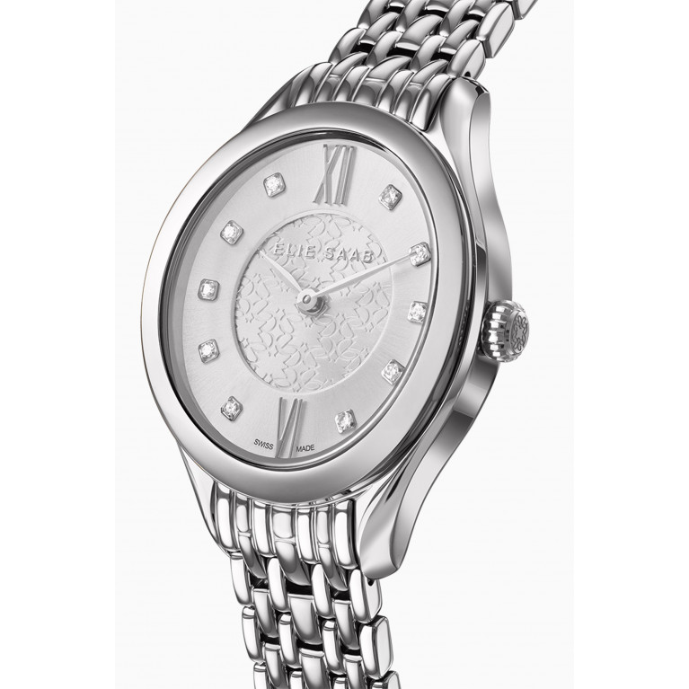 Elie Saab - Mystere D'Elie Elegance Diamond Swiss Stainless Steel Watch, 28mm